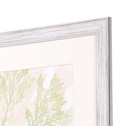 Vintage Ocean Jewels Wood Frame Canvas Art