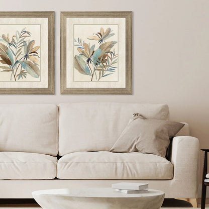 Vintage Tropics II Blue Canvas Art