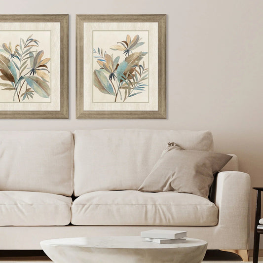 Vintage Tropics II Blue Canvas Art