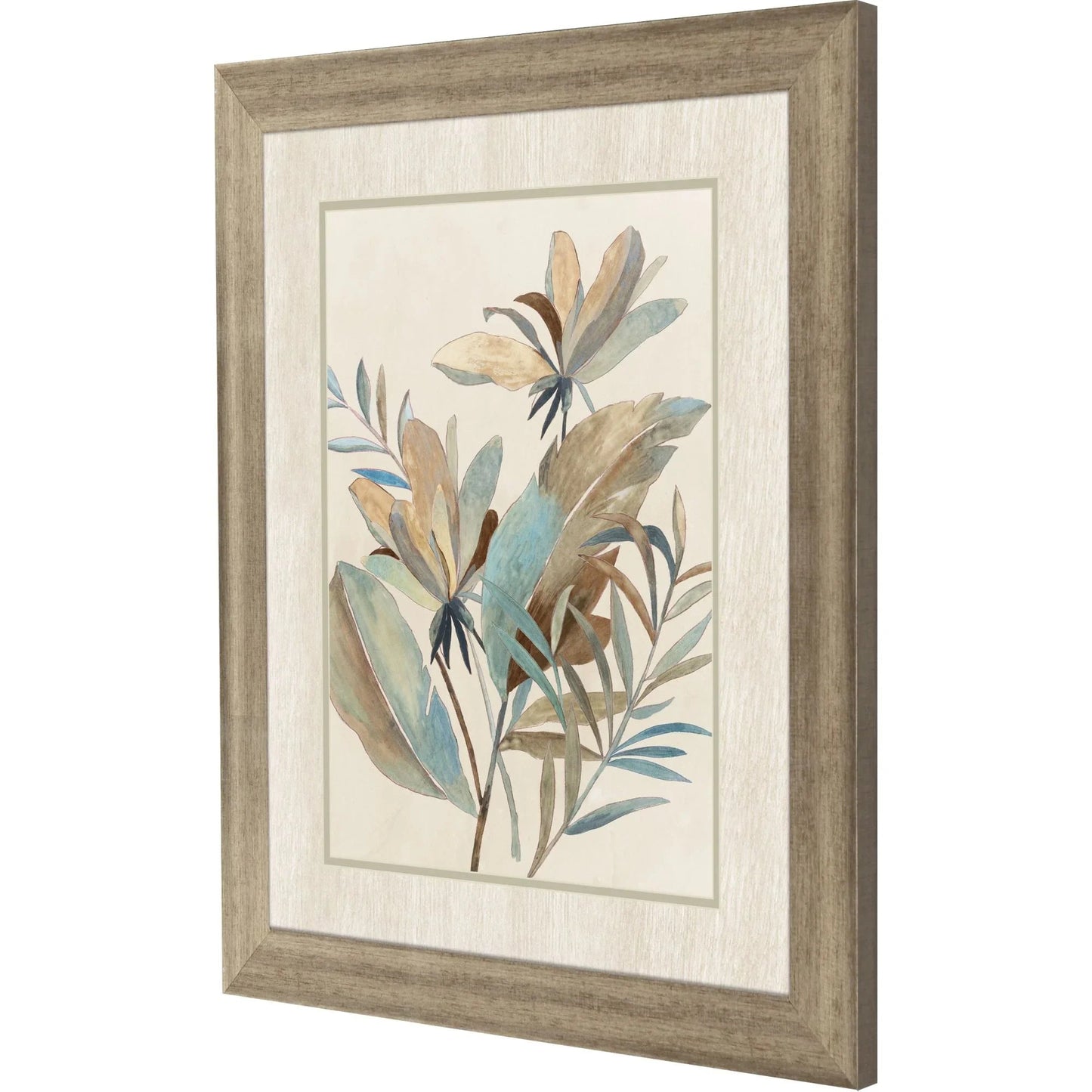 Vintage Tropics II Blue Canvas Art