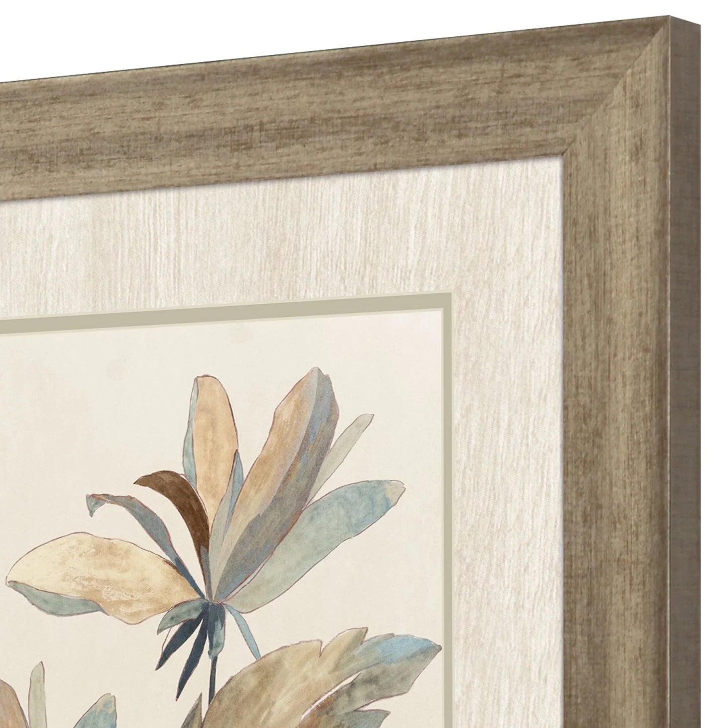 Vintage Tropics II Blue Canvas Art