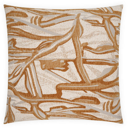 Vitali Copper Throw Pillow