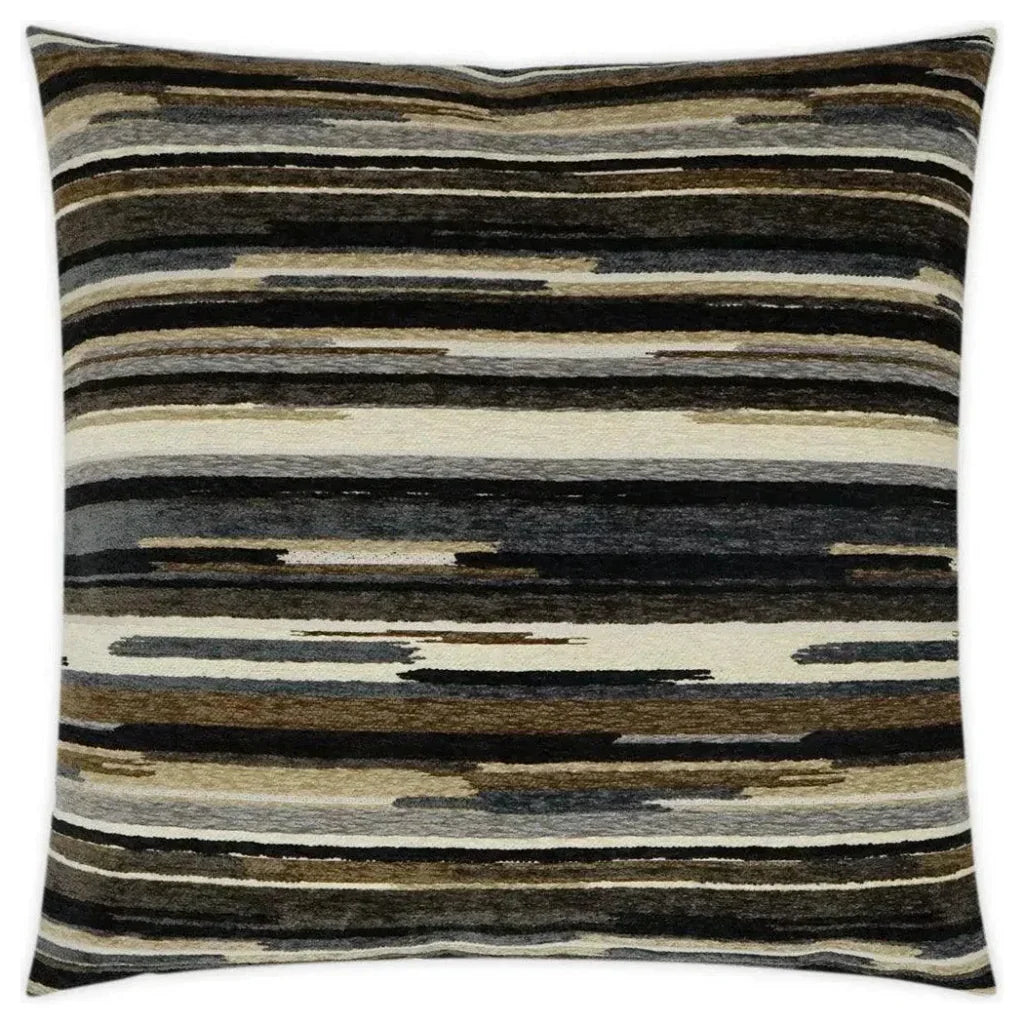 Vivid Grey stone Brown Grey Large Throw Pillow Insert - LOOMLAN - D.V. Kap - Throw Pillows