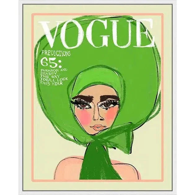 Vogue Green Artwork d Canvas With Floating - LOOMLAN - LOOMLAN - Canvas Art