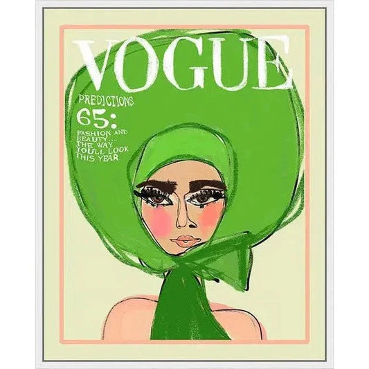 Vogue Green Artwork d Canvas With Floating - LOOMLAN - LOOMLAN - Canvas Art