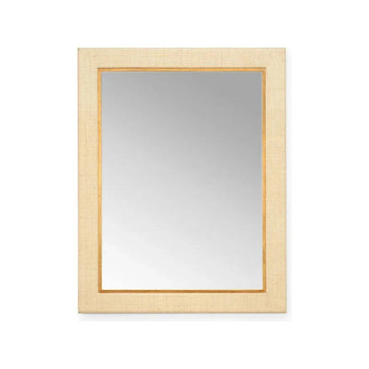 Warwick Raffia Covered Frame Wall Mirror - LOOMLAN - Chelsea House - Wall Mirrors