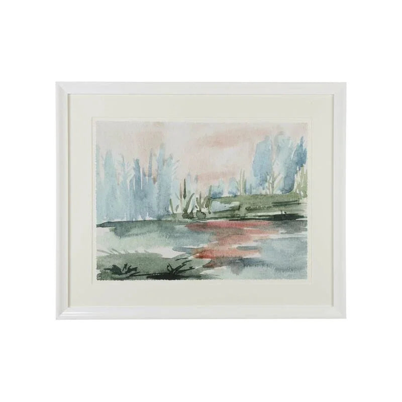 Watercolor View Gold Framed Artwork-Framed Wall Art-Chelsea House-LOOMLAN