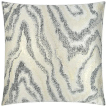 Waves Charcoal Grey Throw Pillow With Insert - LOOMLAN - D.V. Kap - Throw Pillows