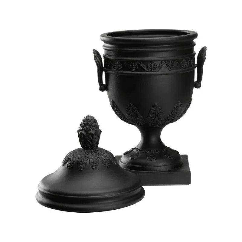 Wedgewood Matte Black Finish Urn - LOOMLAN - Chelsea House - Vases & Jars