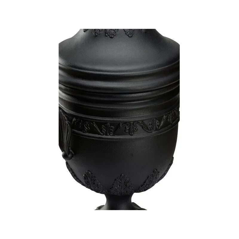 Wedgewood Matte Black Finish Urn - LOOMLAN - Chelsea House - Vases & Jars