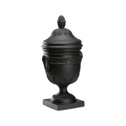 Wedgewood Matte Black Finish Urn - LOOMLAN - Chelsea House - Vases & Jars