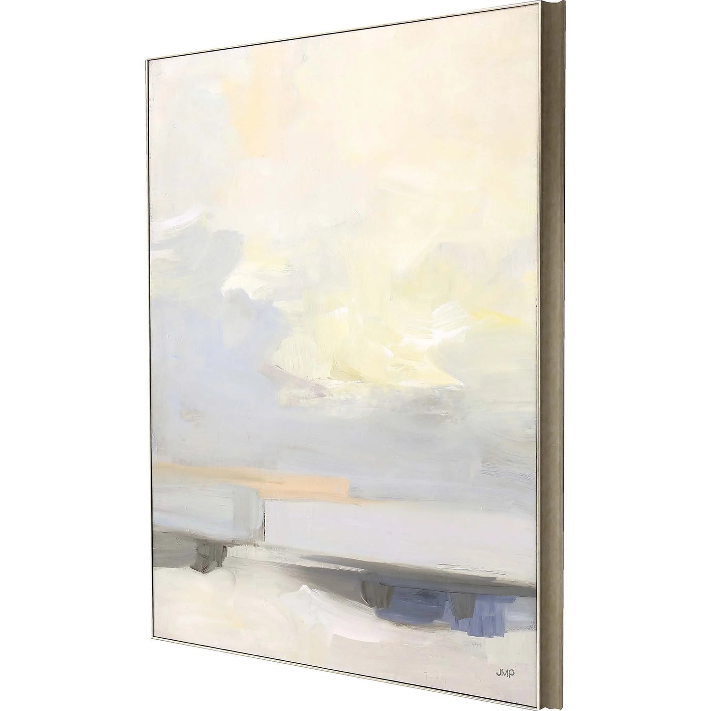 Where Land Meets Sky Blue Canvas Art