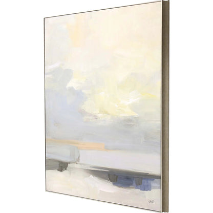 Where Land Meets Sky Blue Canvas Art