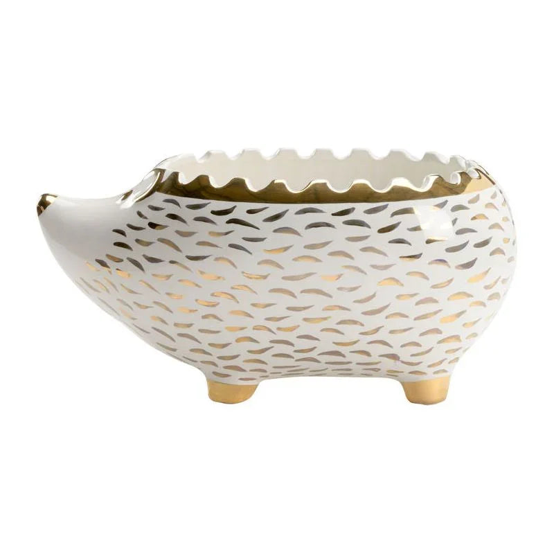 Whimsical Hedgehog Shaped Ceramic Bowl - LOOMLAN - Chelsea House - Boxes & Bowls