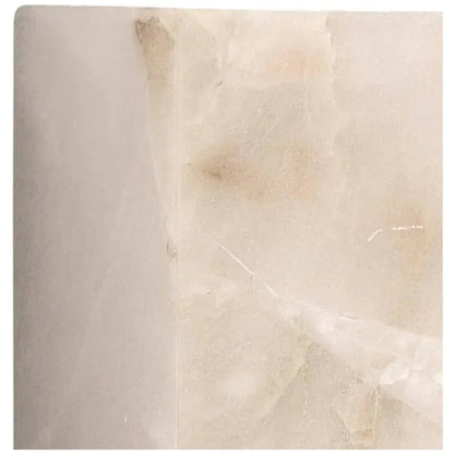 White Alabaster Borealis Hexagon Wall Sconce - LOOMLAN - Jamie Young - Wall Sconces