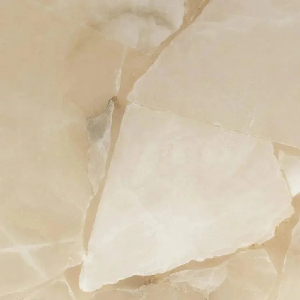 White Alabaster Borealis Table Lamp - LOOMLAN - Jamie Young - Table Lamps