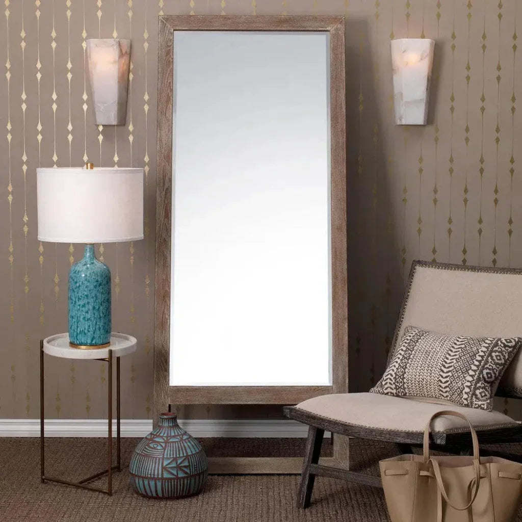 White Alabaster Borealis Tall Hexagon Wall Sconce - LOOMLAN - Jamie Young - Wall Sconces