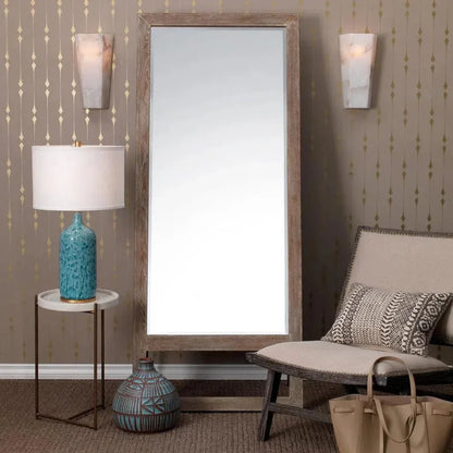 White Alabaster Borealis Tall Hexagon Wall Sconce - LOOMLAN - Jamie Young - Wall Sconces