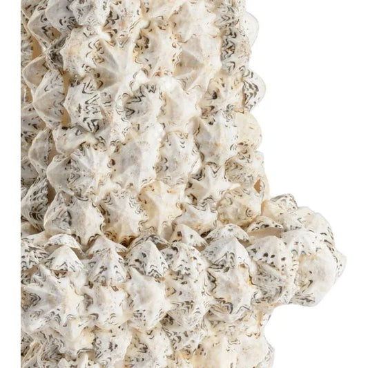 White & Black Shell Obelisk Sculpture - LOOMLAN - Chelsea House - Statues & Sculptures