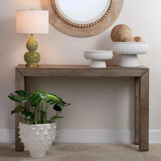 Aegean White Ceramic Pedestal Bowl