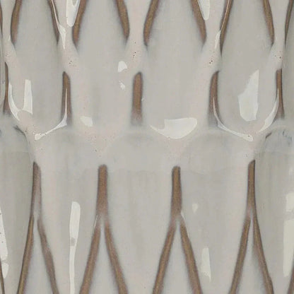 White Ceramic Dalia Table Lamp - LOOMLAN - Jamie Young - Table Lamps