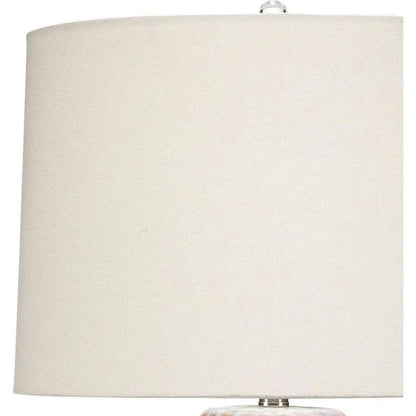 White Ceramic Harper Table Lamp - LOOMLAN - Jamie Young - Table Lamps