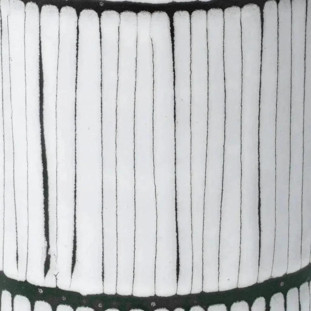 White Ceramic Striae Vessels (Set of 3) - LOOMLAN - Jamie Young - Vases & Jars