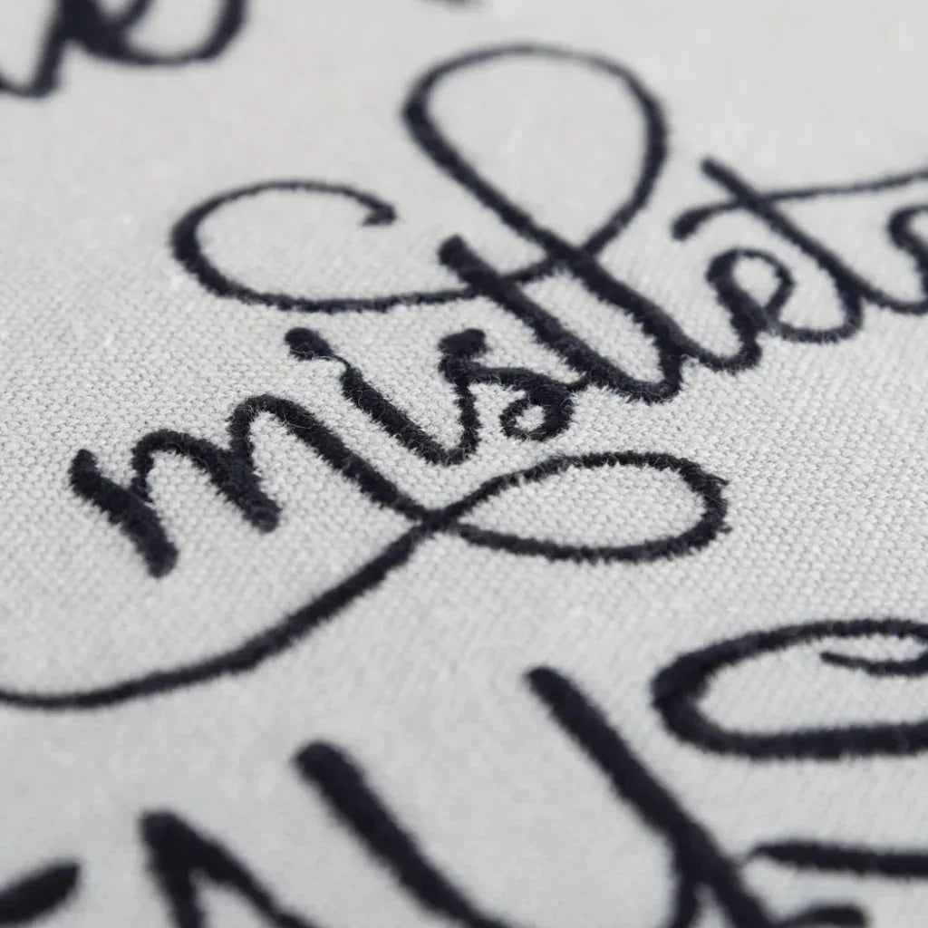 White Christmas Decorative Pillow Welted Isah - LOOMLAN - LOOMLAN - Throw Pillows