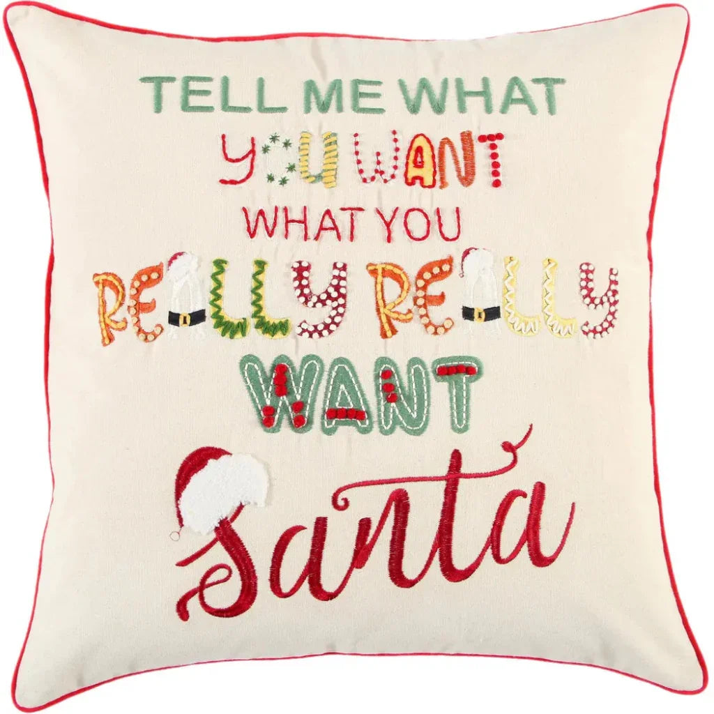 White Christmas Decorative Throw Pillows - LOOMLAN - LOOMLAN - Throw Pillows