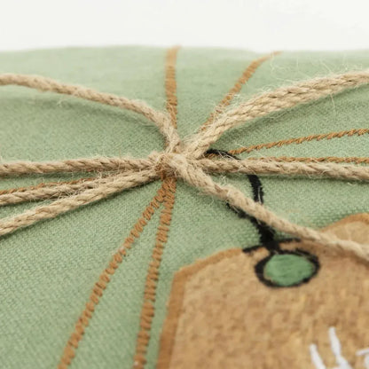 White Christmas Lumbar Pillow Green - LOOMLAN - LOOMLAN - Throw Pillows