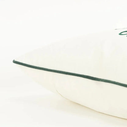 White Christmas Throw Pillow White Welted Season - LOOMLAN - LOOMLAN - Throw Pillows