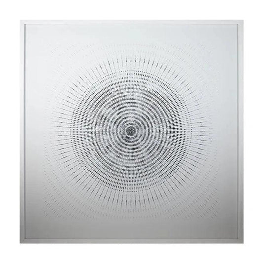 White Frame Hand Embellished-Framed Wall Art-SUNPAN-LOOMLAN