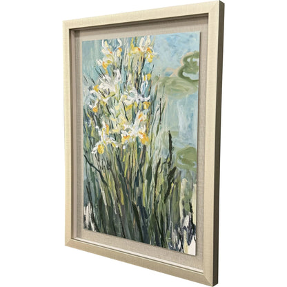 White Irises White Canvas Art