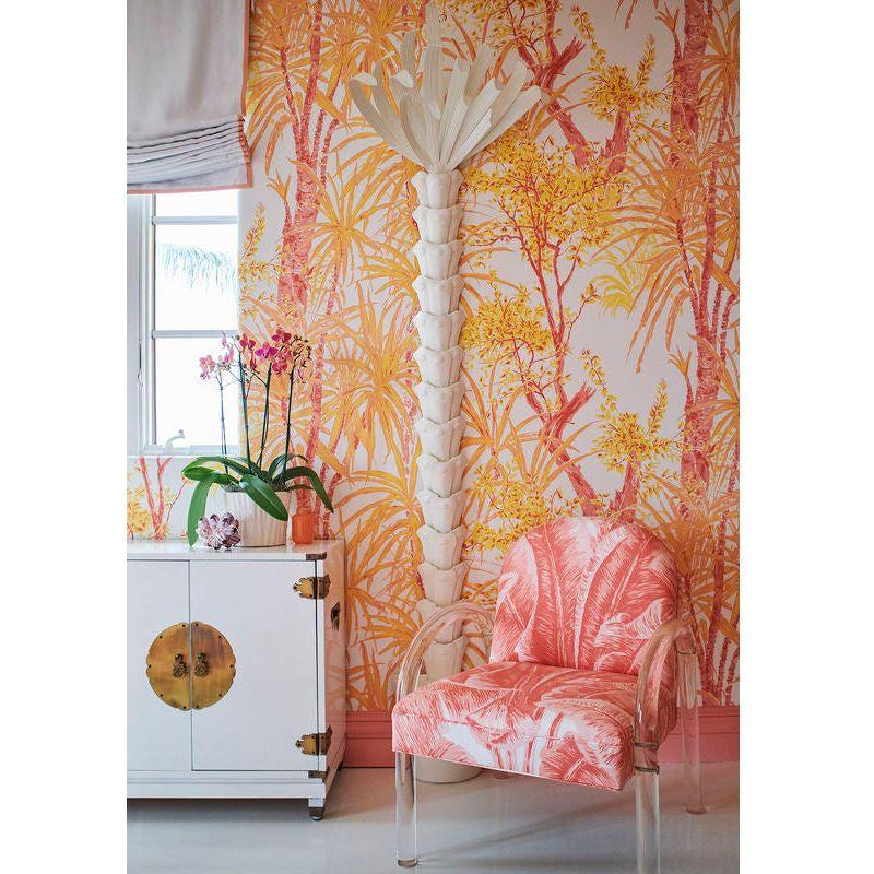 White Lacquered Iron Palm Tree Sculpture - LOOMLAN - Statues & Sculptures