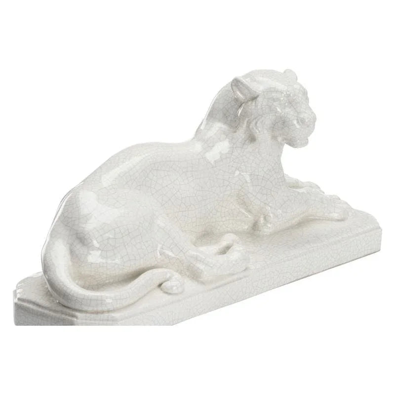 White Lions Looked Sculpture (Pr) - LOOMLAN - Chelsea House - Statues & Sculptures