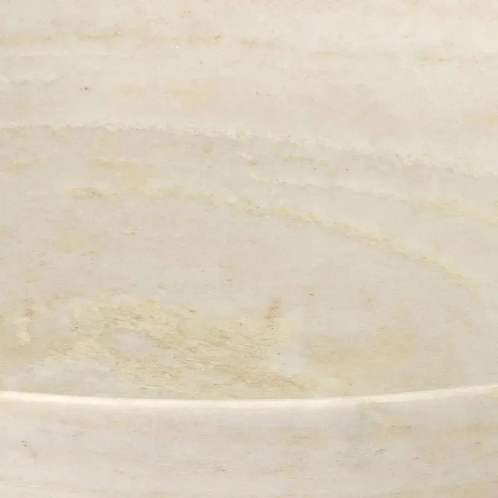 White Marble Bowl - LOOMLAN - Jamie Young - Boxes & Bowls