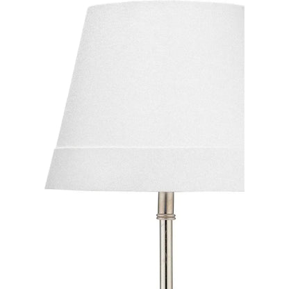 White Nickel Marble Iron Darcey Table Lamp - LOOMLAN - Jamie Young - Table Lamps
