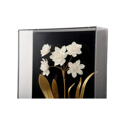 White Porcelain Flower Mounted Artwork-Framed Wall Art-Chelsea House-LOOMLAN