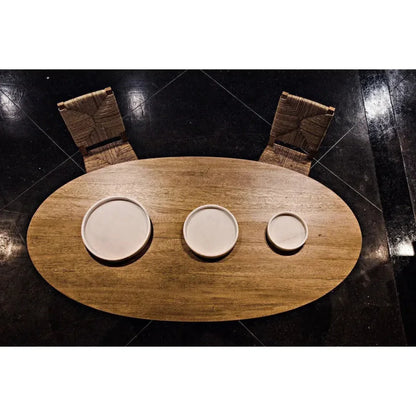 White Round Marble Tray