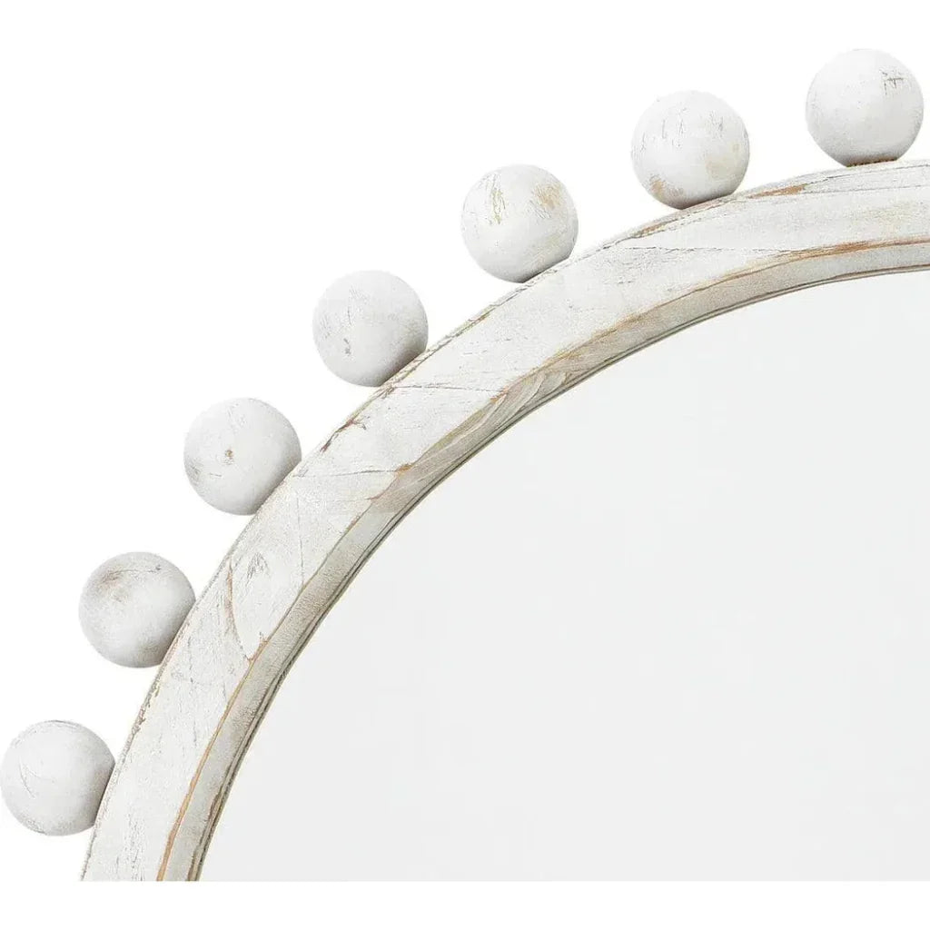 White Washed Fir Wood Brighton Wall Mirror - LOOMLAN - Jamie Young - Wall Mirrors