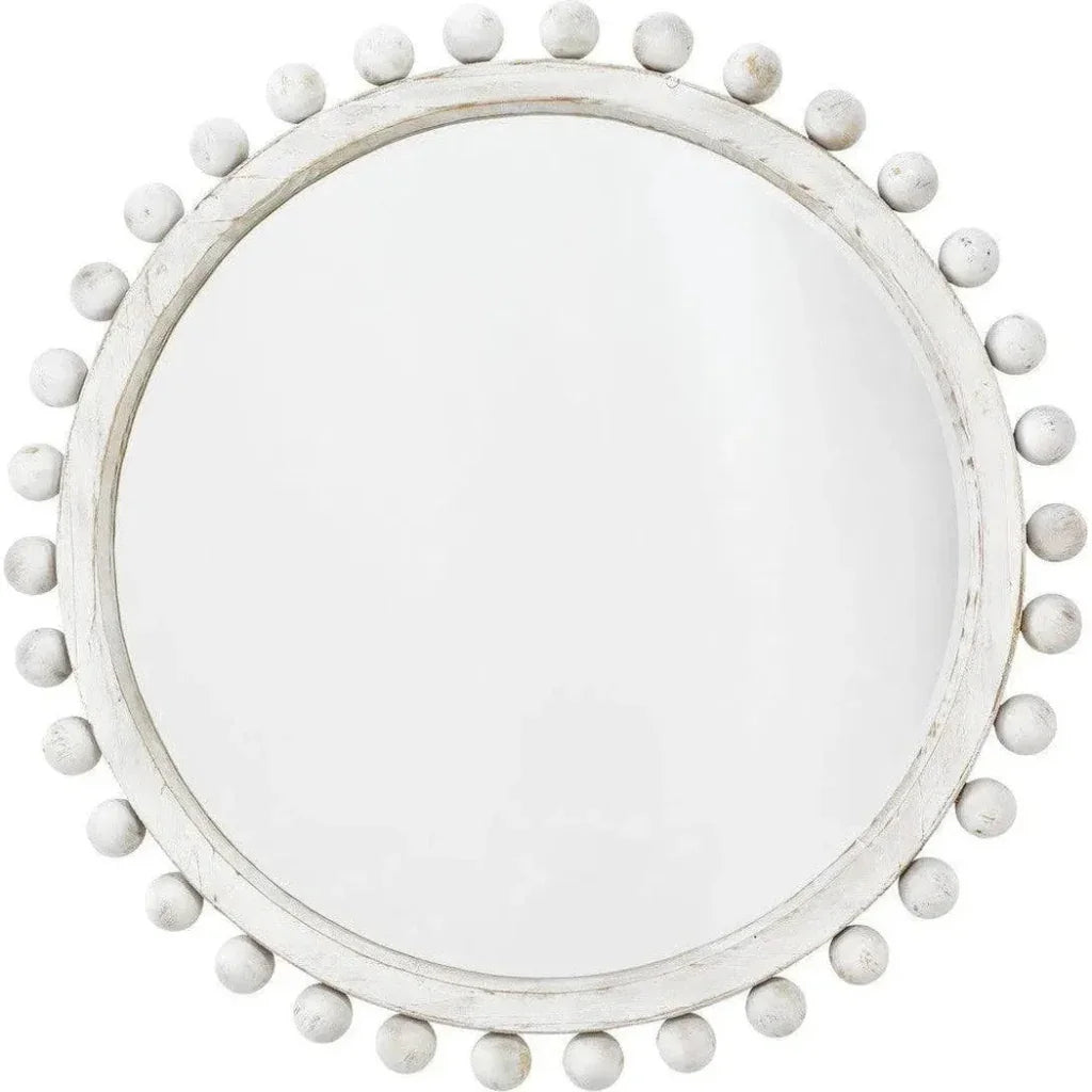 White Washed Fir Wood Brighton Wall Mirror - LOOMLAN - Jamie Young - Wall Mirrors