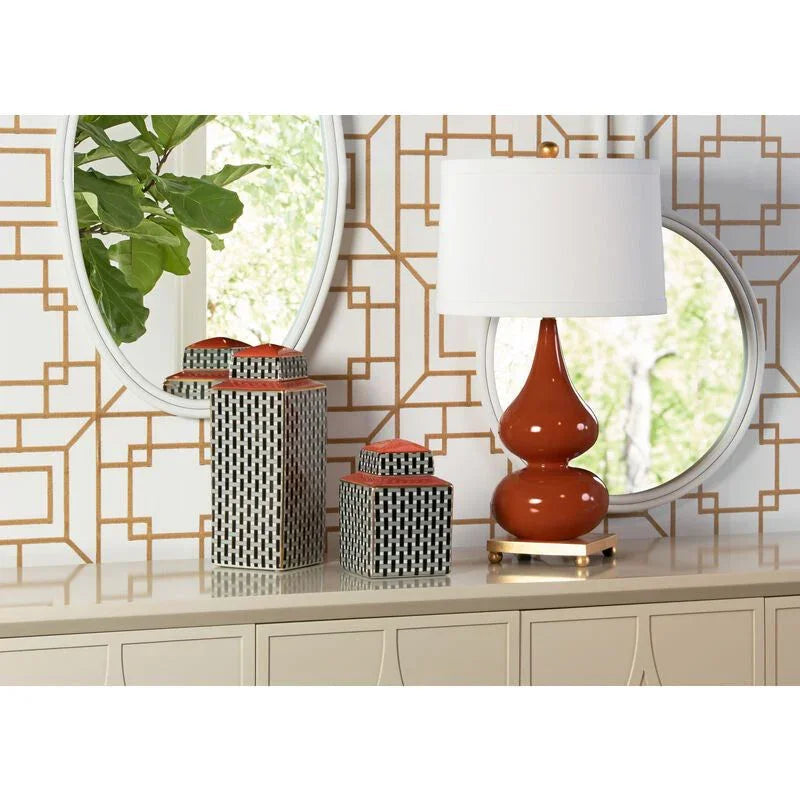 Whitney Glazed Ceramic Table Lamp - LOOMLAN - Wildwood - Table Lamps