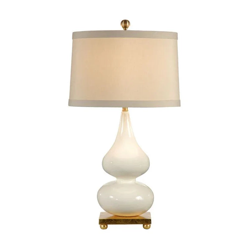 Whitney Glazed Ceramic Table Lamp - LOOMLAN - Wildwood - Table Lamps