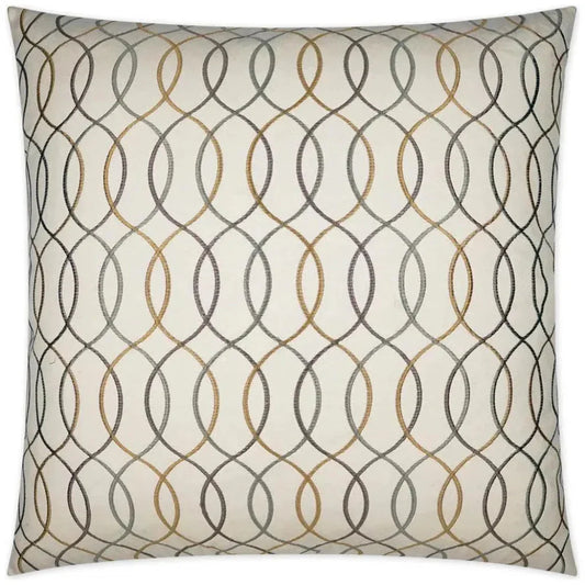 Whitney Off - White Throw Pillow With Insert - LOOMLAN - D.V. Kap - Throw Pillows