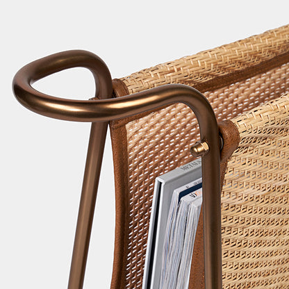 Willow Handwoven Rattan Magazine Rack