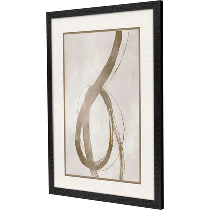 Winding Paths Metallic Canvas Art