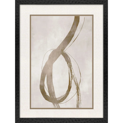 Winding Paths Metallic Canvas Art