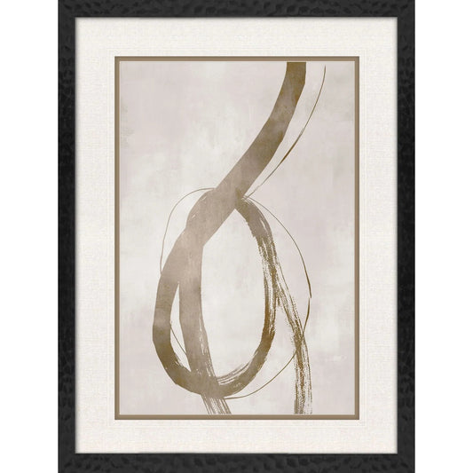 Winding Paths Metallic Canvas Art
