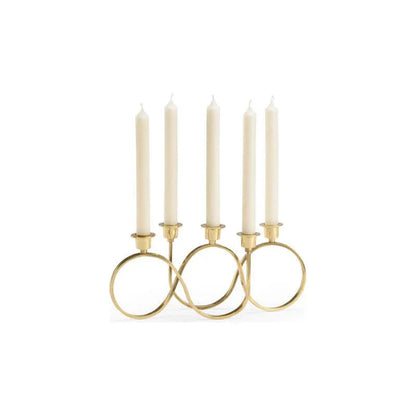 Windsor Candlestick Brass Made Five Candleholder - LOOMLAN - Chelsea House - Candle Holders