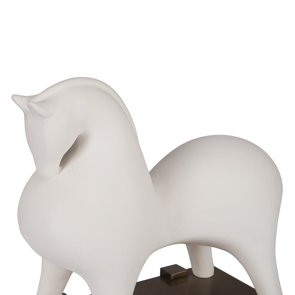 Windstride White Ceramic Sculpture